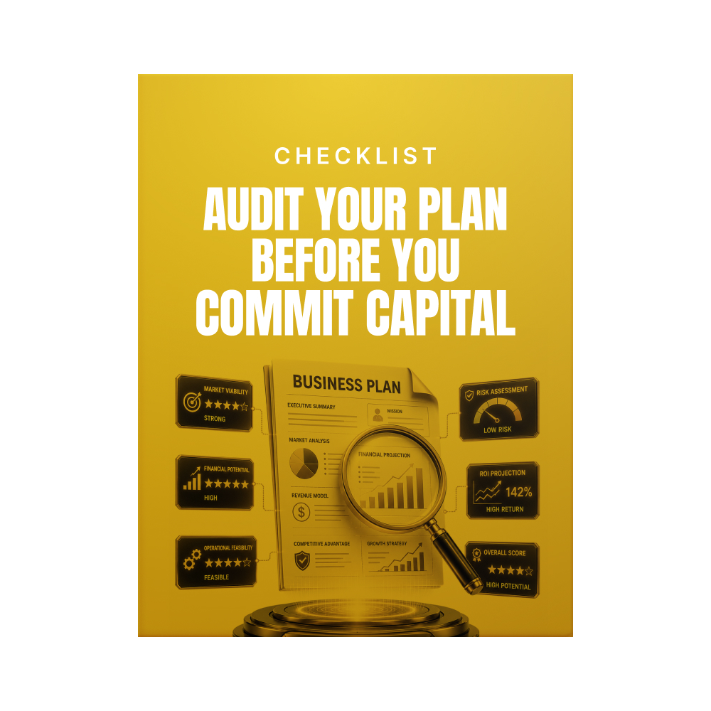 Audit Your Plan Before You Commit Capital (Checklist)